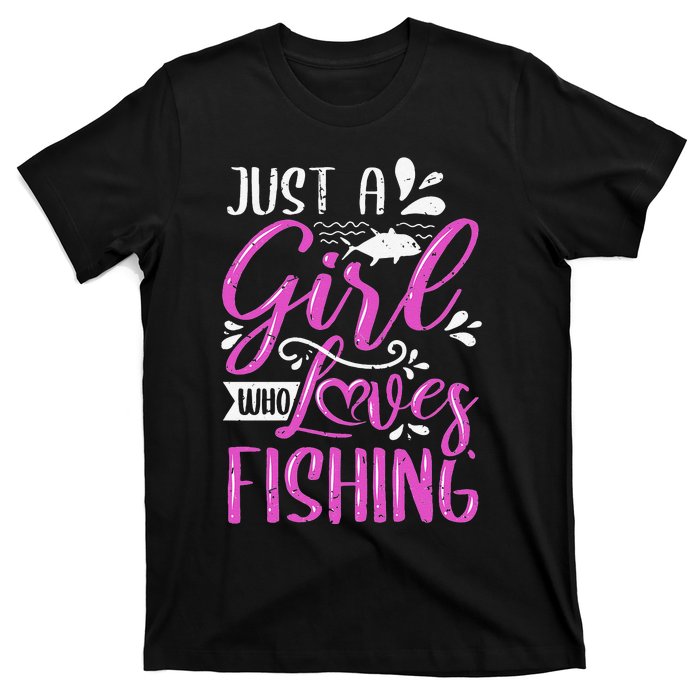 Fishers Sayings Just A Who Loves Fishing T-Shirt