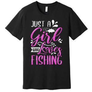 Fishers Sayings Just A Who Loves Fishing Premium T-Shirt