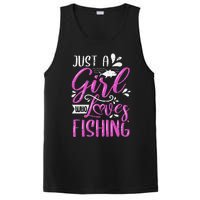 Fishers Sayings Just A Who Loves Fishing PosiCharge Competitor Tank