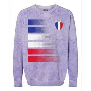 France Soccer Jersey France Football Fan Soccer Colorblast Crewneck Sweatshirt