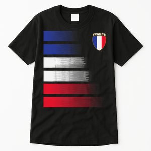 France Soccer Jersey France Football Fan Soccer Tall T-Shirt