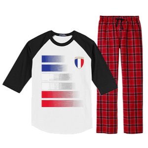 France Soccer Jersey France Football Fan Soccer Raglan Sleeve Pajama Set