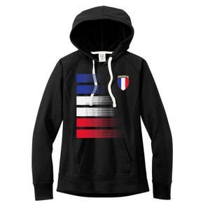 France Soccer Jersey France Football Fan Soccer Women's Fleece Hoodie