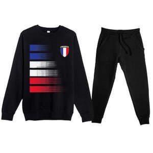 France Soccer Jersey France Football Fan Soccer Premium Crewneck Sweatsuit Set