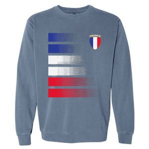 France Soccer Jersey France Football Fan Soccer Garment-Dyed Sweatshirt