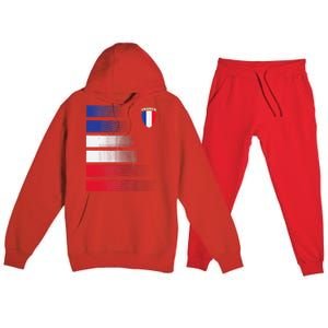 France Soccer Jersey France Football Fan Soccer Premium Hooded Sweatsuit Set