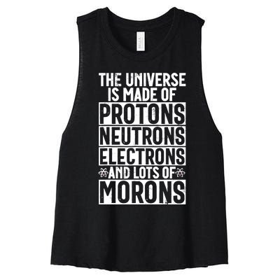 Funny Science Joke Scientist Women's Racerback Cropped Tank