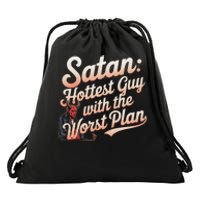 Funny Satan Jokes Religious Jesus Christian Believer Drawstring Bag