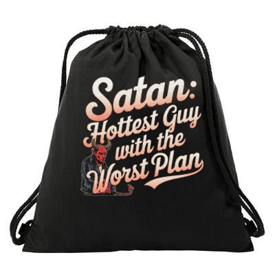 Funny Satan Jokes Religious Jesus Christian Believer Drawstring Bag