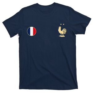 France Soccer Jersey Football Roosters & Flag T-Shirt