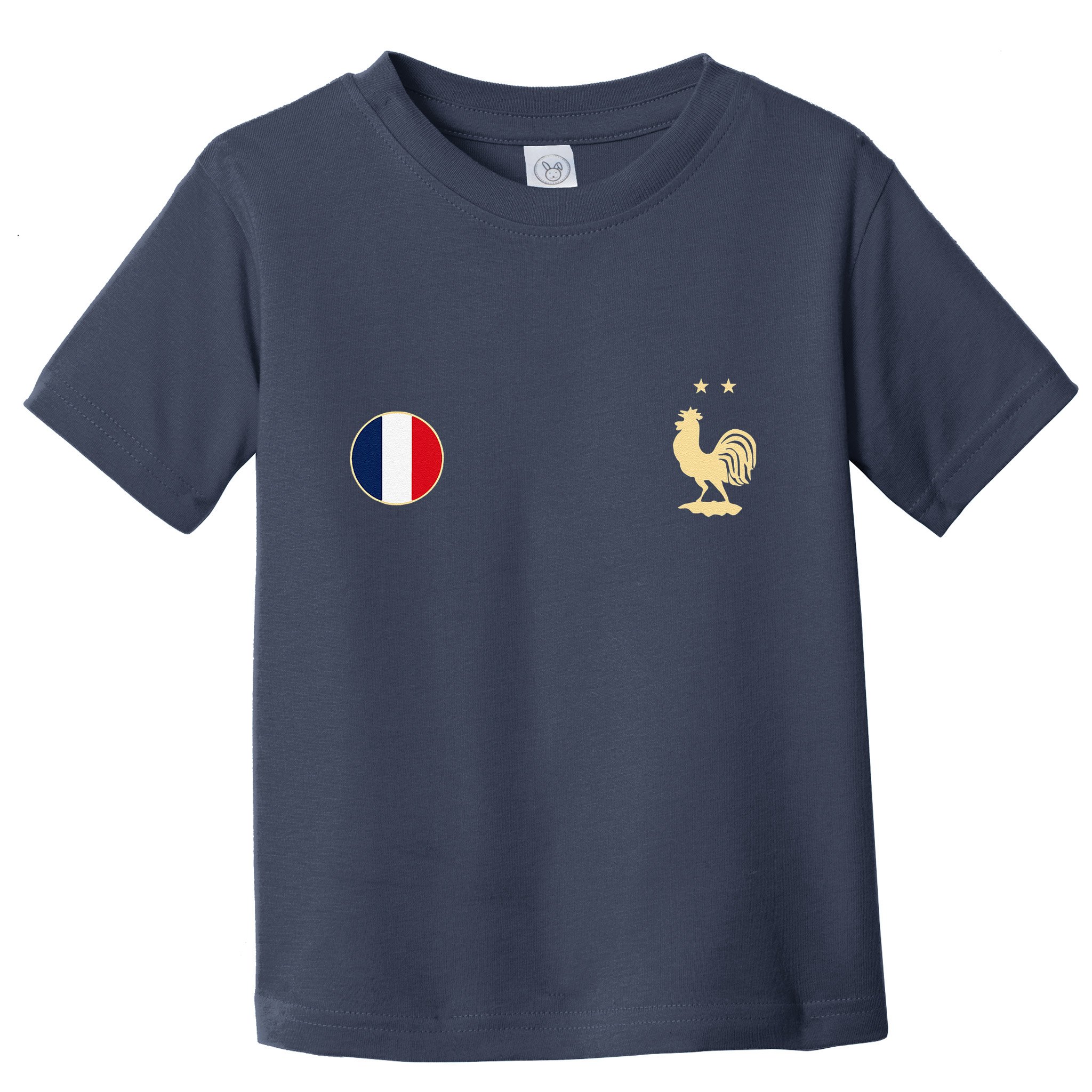 France Soccer Jersey Football Roosters & Flag Toddler T-Shirt