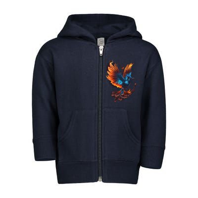 Fiery Stellar's Jay Graphic Tees Toddler Zip Fleece Hoodie