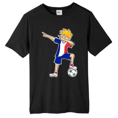 France Soccer Jersey Dabbing Boy French Flag Tall Fusion ChromaSoft Performance T-Shirt