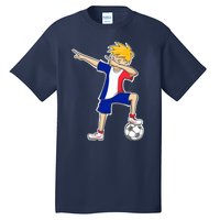 France Soccer Jersey Dabbing Boy French Flag Tall T-Shirt