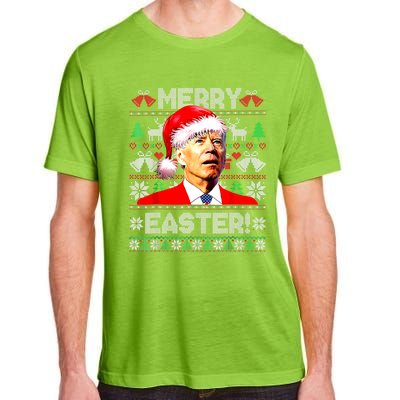 Funny Santa Joe Biden Happy Easter Ugly Christmas Sweater Great Gift Adult ChromaSoft Performance T-Shirt