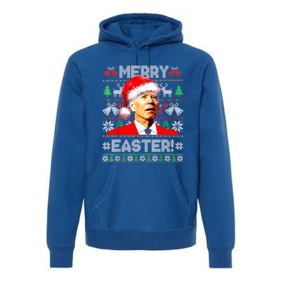 Funny Santa Joe Biden Happy Easter Ugly Christmas Sweater Great Gift Premium Hoodie