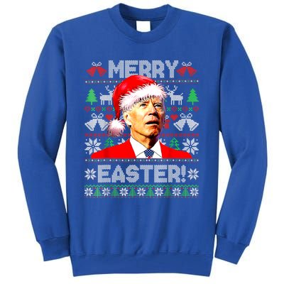 Funny Santa Joe Biden Happy Easter Ugly Christmas Sweater Great Gift Tall Sweatshirt