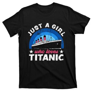 funny Ship Just A Who Loves Titanic Boat Titanic  T-Shirt