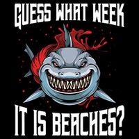 Funny Shark Joke Guess What Week It Is Sarcastic Party Beach Gift Wool Snapback Cap