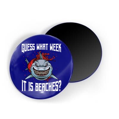 Funny Shark Joke Guess What Week It Is Sarcastic Party Beach Gift Magnet