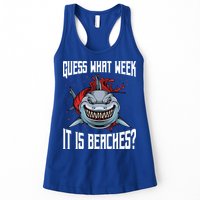 Funny Shark Joke Guess What Week It Is Sarcastic Party Beach Gift Womens Tank Top