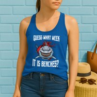 Funny Shark Joke Guess What Week It Is Sarcastic Party Beach Gift Womens Tank Top
