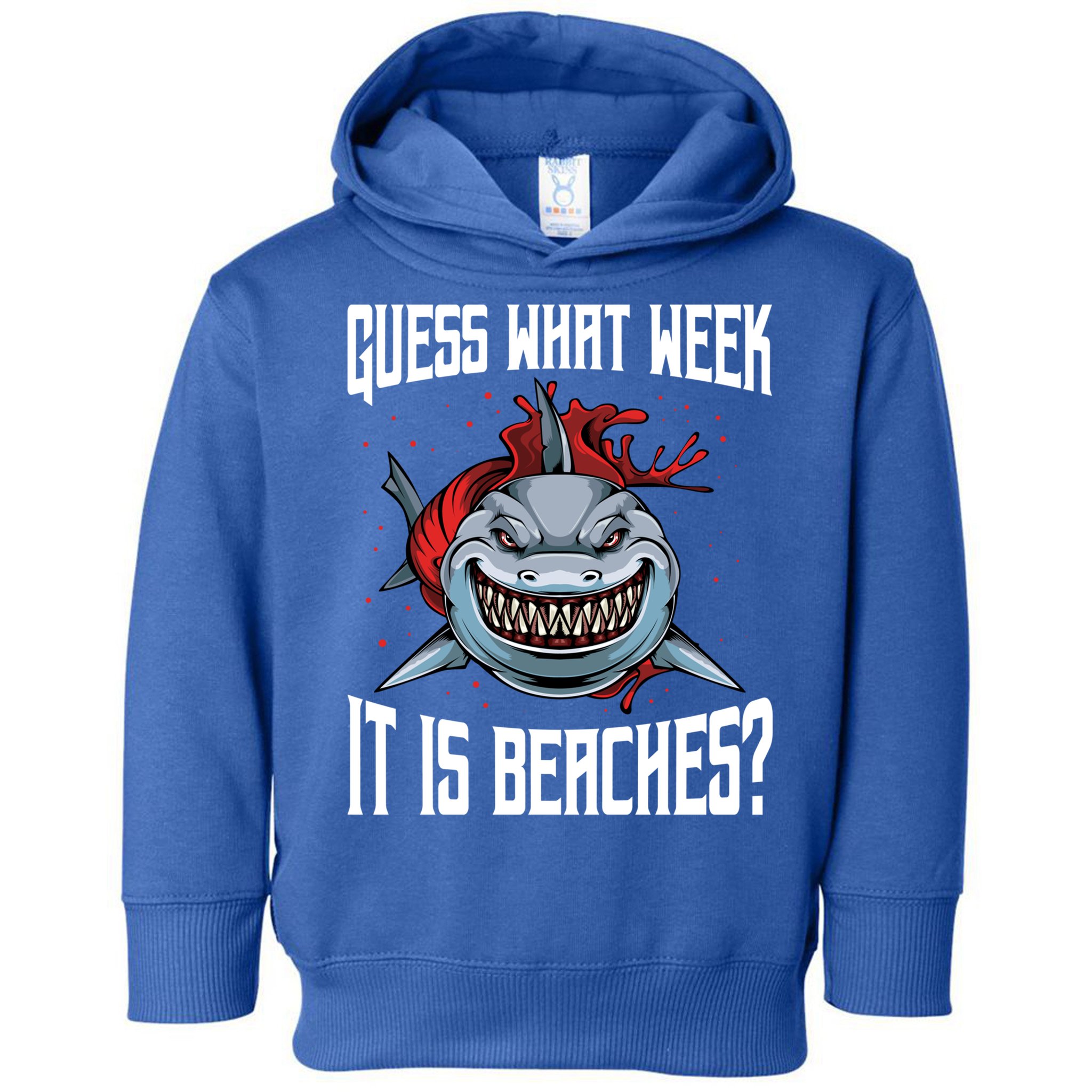 Funny Shark Joke Guess What Week It Is Sarcastic Party Beach Gift Toddler Hoodie