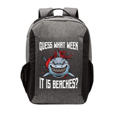 Funny Shark Joke Guess What Week It Is Sarcastic Party Beach Gift Vector Backpack