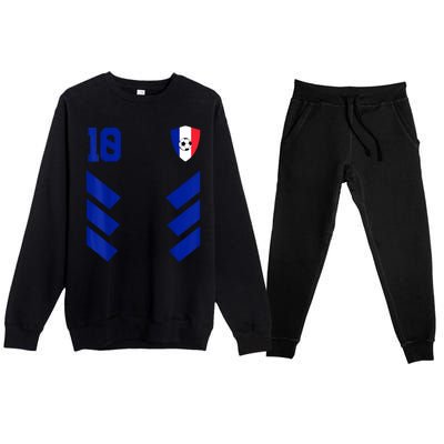 France Soccer Jersey France Football French Premium Crewneck Sweatsuit Set