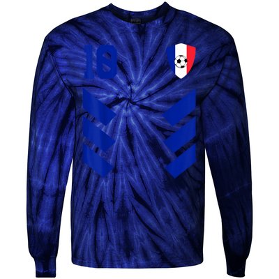 France Soccer Jersey France Football French Tie-Dye Long Sleeve Shirt