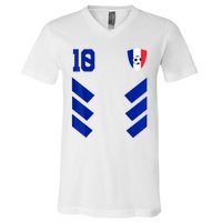 France Soccer Jersey France Football French V-Neck T-Shirt