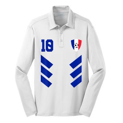 France Soccer Jersey France Football French Silk Touch Performance Long Sleeve Polo