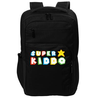 Funny Super Kiddo Humor Gaming Lovers Impact Tech Backpack