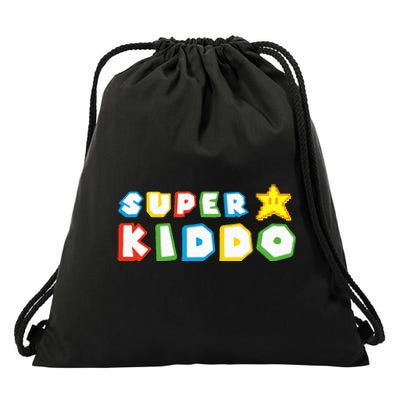 Funny Super Kiddo Humor Gaming Lovers Drawstring Bag