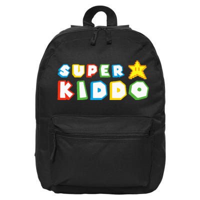 Funny Super Kiddo Humor Gaming Lovers 16 in Basic Backpack