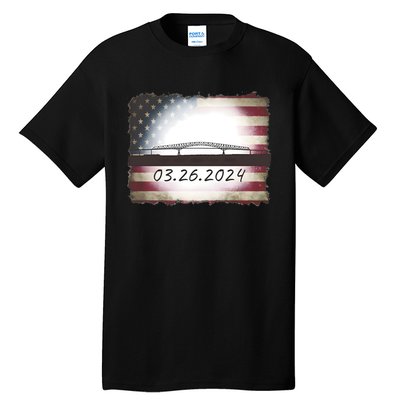 Francis Scott Key Bridge Collapse Baltimore Tall T-Shirt