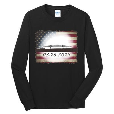 Francis Scott Key Bridge Collapse Baltimore Tall Long Sleeve T-Shirt