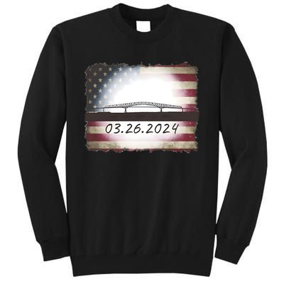 Francis Scott Key Bridge Collapse Baltimore Tall Sweatshirt