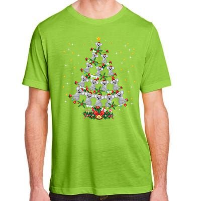 Funny Santa Koala Xmas Gift Koala Christmas Tree Long Sleeve Adult ChromaSoft Performance T-Shirt