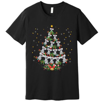 Funny Santa Koala Xmas Gift Koala Christmas Tree Long Sleeve Premium T-Shirt