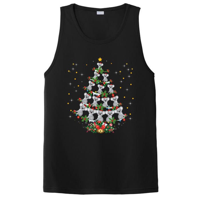 Funny Santa Koala Xmas Gift Koala Christmas Tree Long Sleeve PosiCharge Competitor Tank