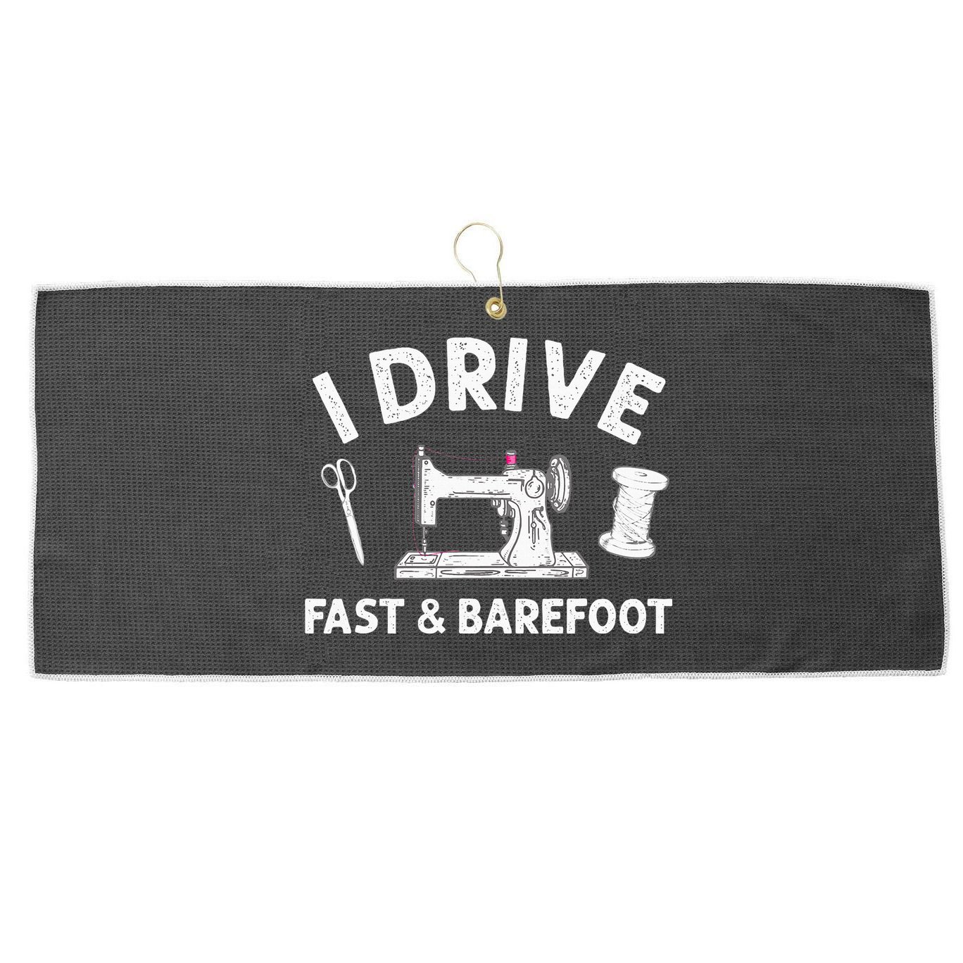 Funny Sewing Knitting Quilting For Sewer Quilter Large Microfiber Waffle Golf Towel