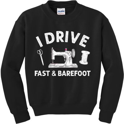 Funny Sewing Knitting Quilting For Sewer Quilter Kids Sweatshirt