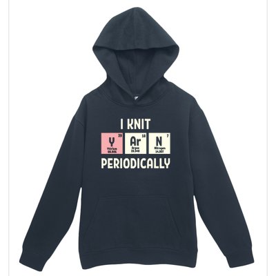 Funny Scientist Knitting I Knit Yarn Periodically Crochet Urban Pullover Hoodie