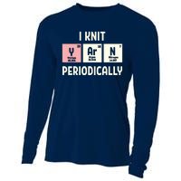 Funny Scientist Knitting I Knit Yarn Periodically Crochet Cooling Performance Long Sleeve Crew