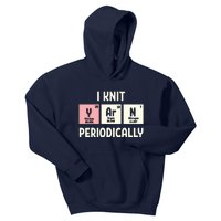 Funny Scientist Knitting I Knit Yarn Periodically Crochet Kids Hoodie