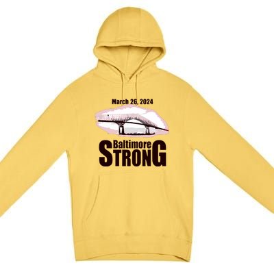 Francis Scott Key Bridge Strong Baltimore Bridge Strong Premium Pullover Hoodie