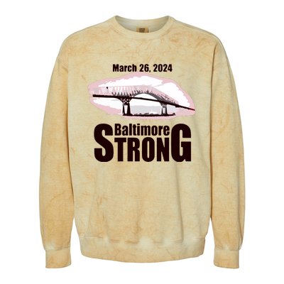 Francis Scott Key Bridge Strong Baltimore Bridge Strong Colorblast Crewneck Sweatshirt