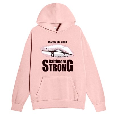 Francis Scott Key Bridge Strong Baltimore Bridge Strong Urban Pullover Hoodie