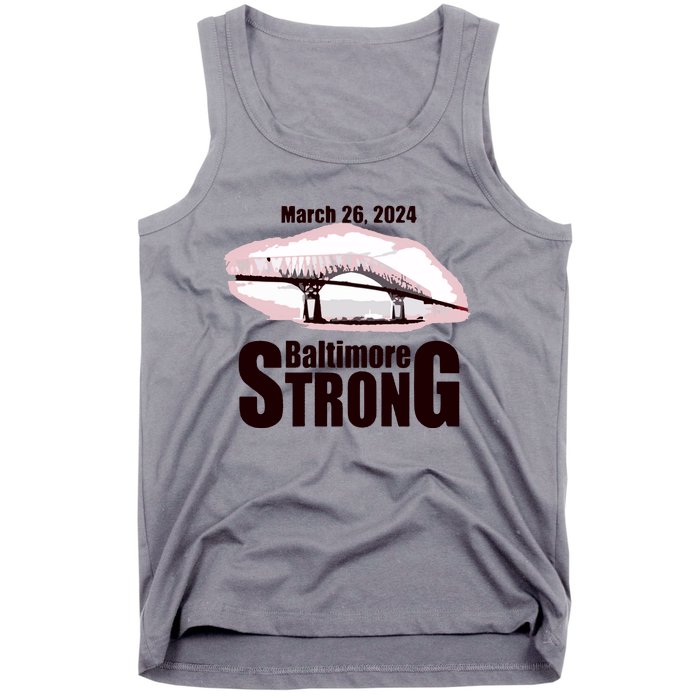 Francis Scott Key Bridge Strong Baltimore Bridge Strong Tank Top